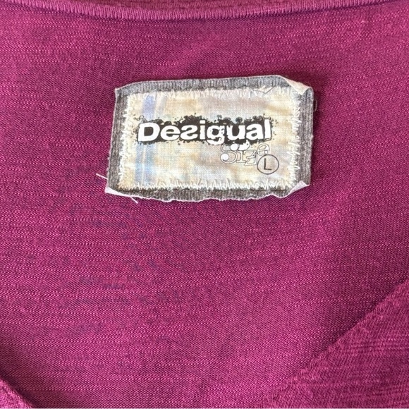 Desigual Multicolor Patchwork Print Long Sleeve Maxi Dress Size Large - Picture 2 of 5